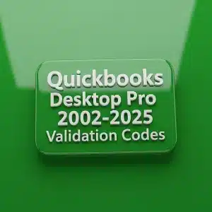 Quickbooks Pro 2002-2025 Validation Code